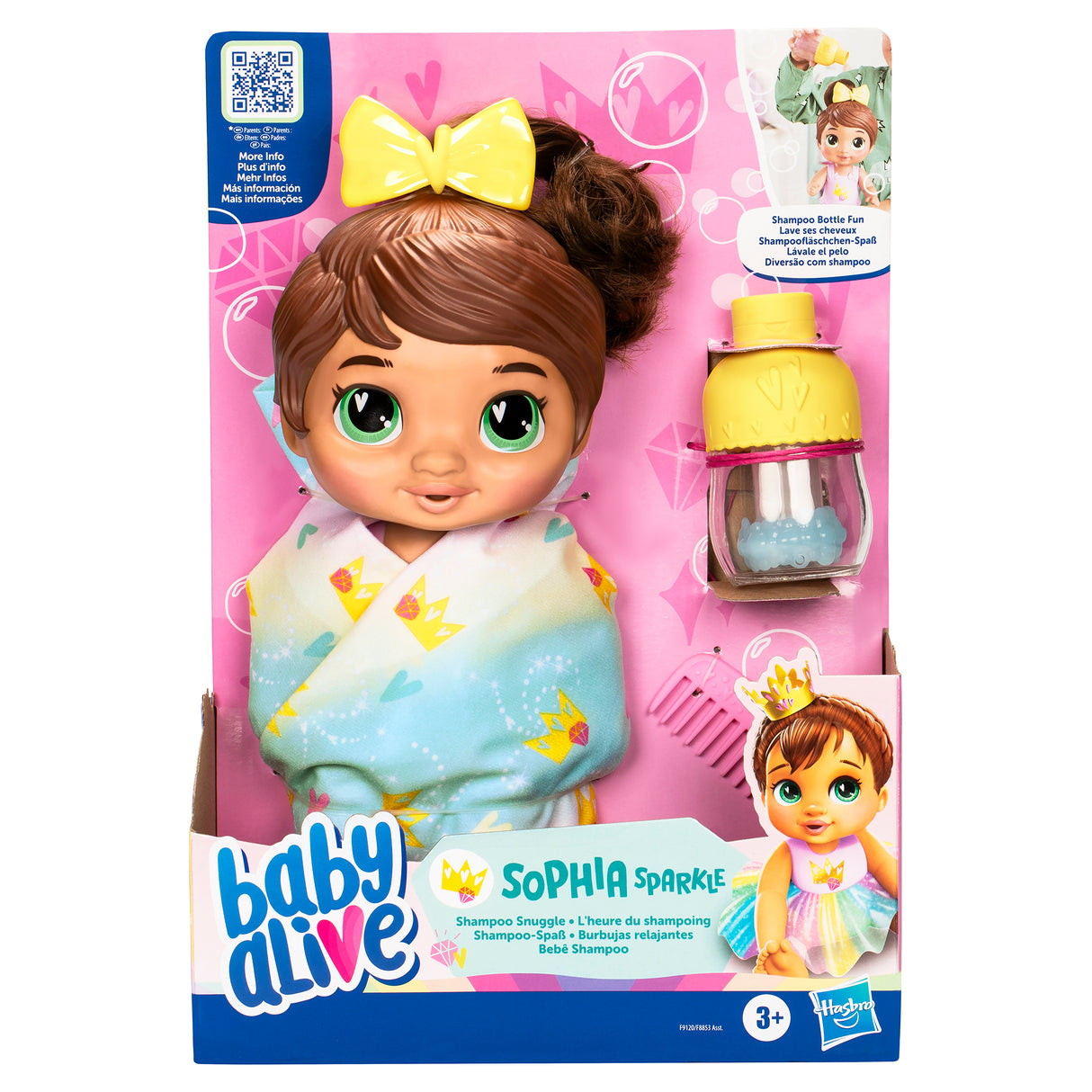 Baby Alive Pretend Shampoo Snuggle Sophia Doll