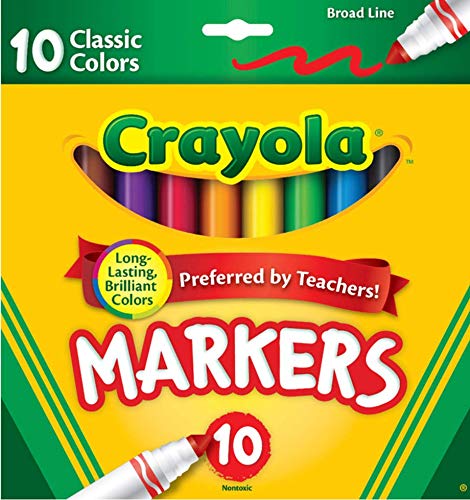 Crayola 10ct Classic Broadline Markers