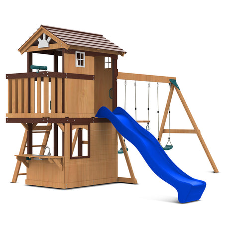 Lifespan Kids Darlington Play Centre Set with 2.2m Blue Slide