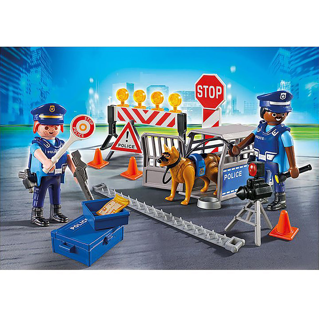 Playmobil 6924 City Action Playset - Police Roadblock