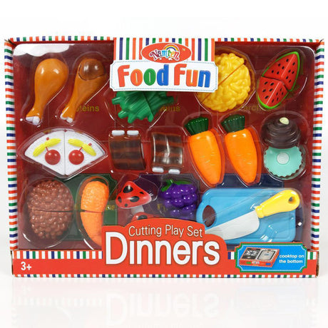 Food Fun Dinner Food Cutting Playset