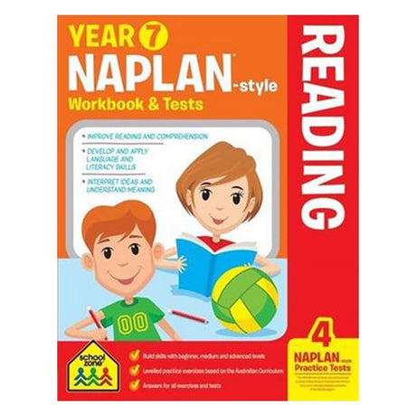 Hinkler Year 7 Naplan - Style Reading Workbook and Tests : School Zone
