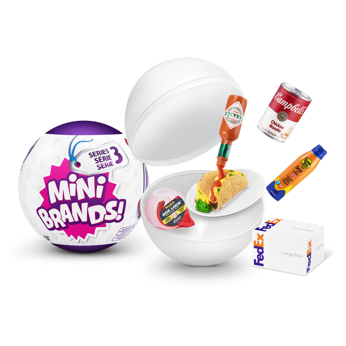 Mini Brands Grocery Series 3 Surprise Collectables, Assorted
