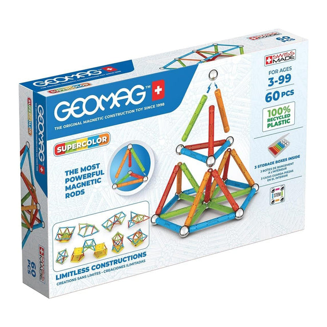 Geomag Supercolor Recycled Color (60 pieces)