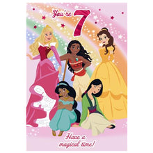 Hallmark Disney Princesses You're 7! Greeting Card