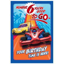 Hallmark Hot Wheels You're 6! Greeting Card