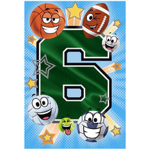 Hallmark Sports Balls You're 6! Greeting Card