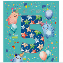 Elegance Card Birthday Boy 5th