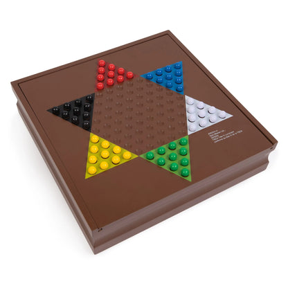 Classic Wooden 10 Game Set in Cabinet