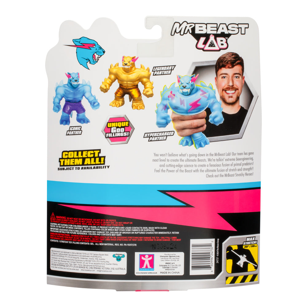 Mr Beast Lab W1 Stretchy Hero Iconic Panther Figure