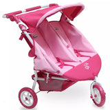 Valcobaby Mini Twin Stroller, Pink