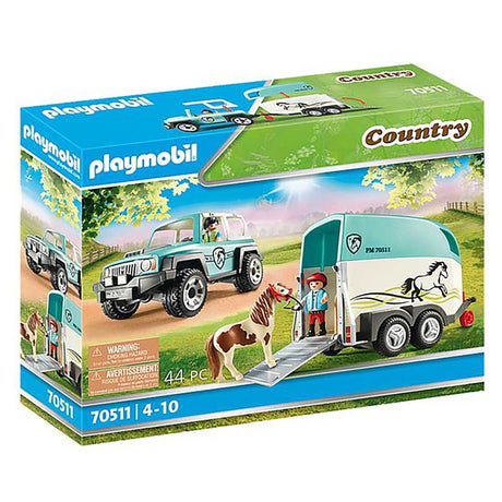 Playmobil - Car with Pony Trailer