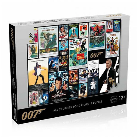 Winning Moves James Bond All 25 Films Movie Poster Jigsaw Puzzle (1000 pieces)