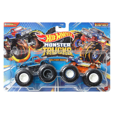 Hot Wheels Monster Truck 1:64 2Pk Big Bite VS Bigfoot