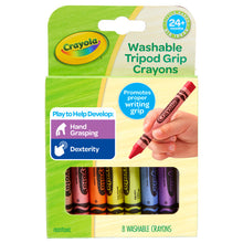 Crayola Young Kids 8ct Washable Tripod Grip Crayons