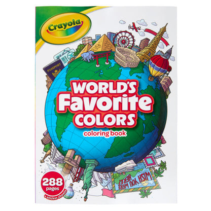 Crayola 288pg World's Favorite Colors Coloring Book
