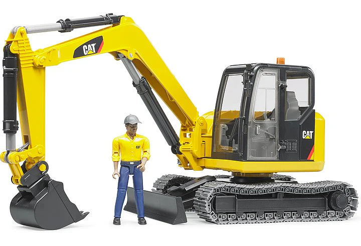 Bruder Caterpillar Mini Excavator with Worker