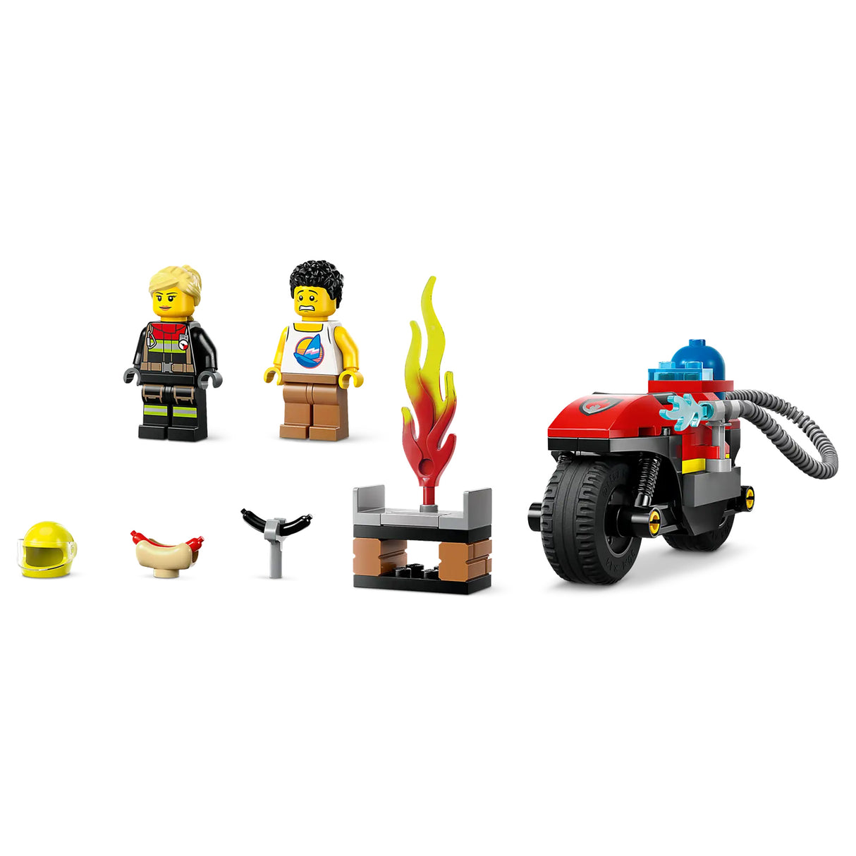 LEGO City Fire Rescue Motorcycle 60410, (57-pieces)
