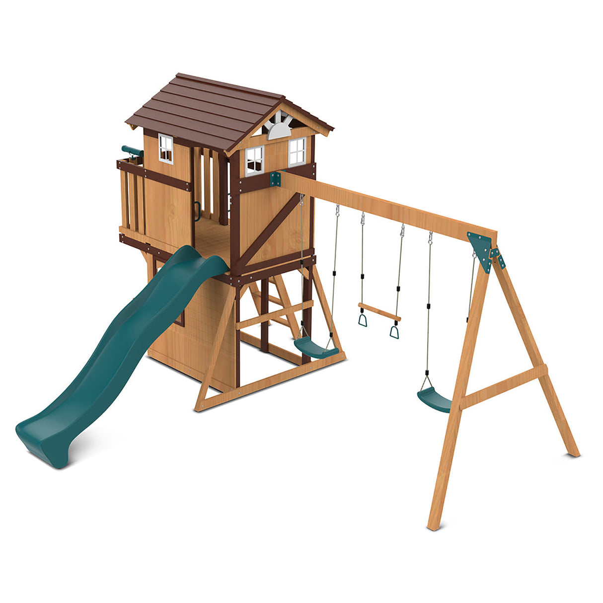 Lifespan Kids Darlington Play Centre Set with 2.2m Green Slide