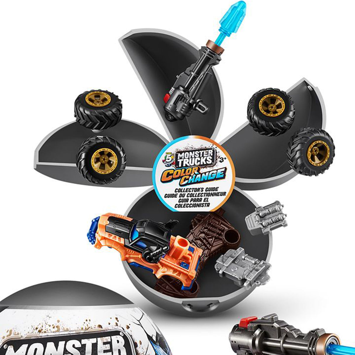 5 Surprise Monster Trucks Colour Change Assorted