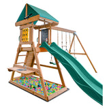 Lifespan Kids Birmingham Play Centre Set with 2.2m Green Slide