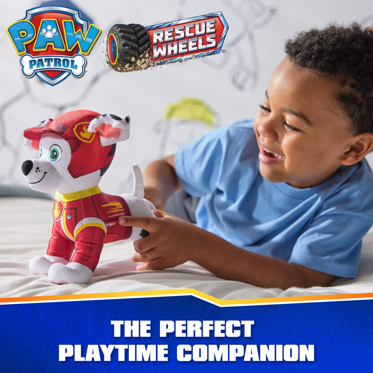 PAW Patrol Rescue Wheels Plush Marshall (8-inch)