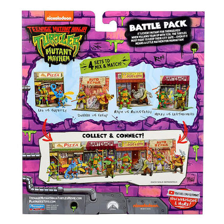 Teenage Mutant Ninja Turtles Mayhem (Good Vs. Bad) - Leo VS Superfly (Pack of 2)