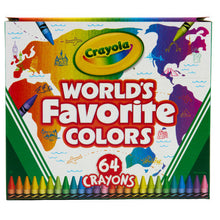 Crayola 64ct Crayons World's Favorite Colors