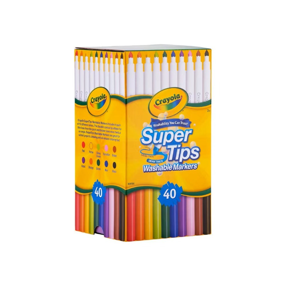 Crayola 40ct SuperTips Washable Markers Share Pack