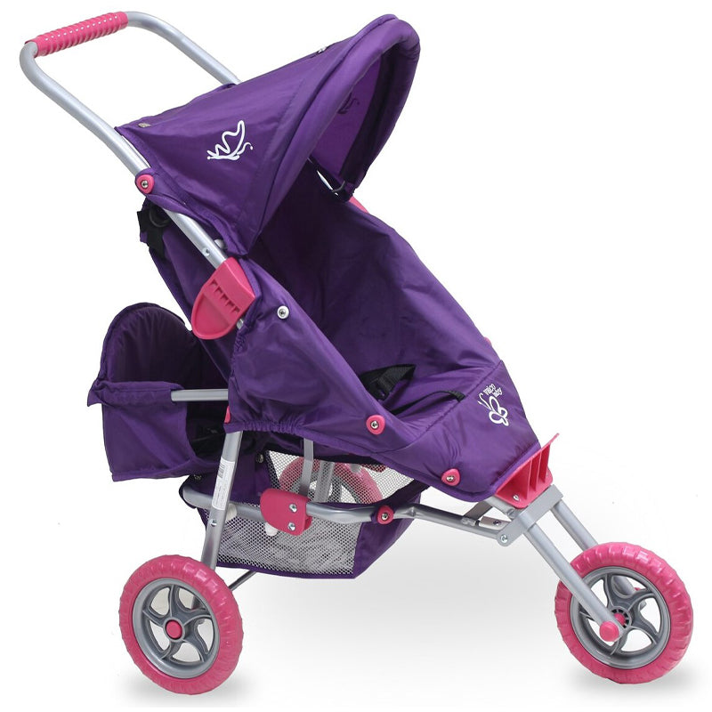 Valcobaby Mini Marathon Doll Stroller with Toddler Seat, Purple