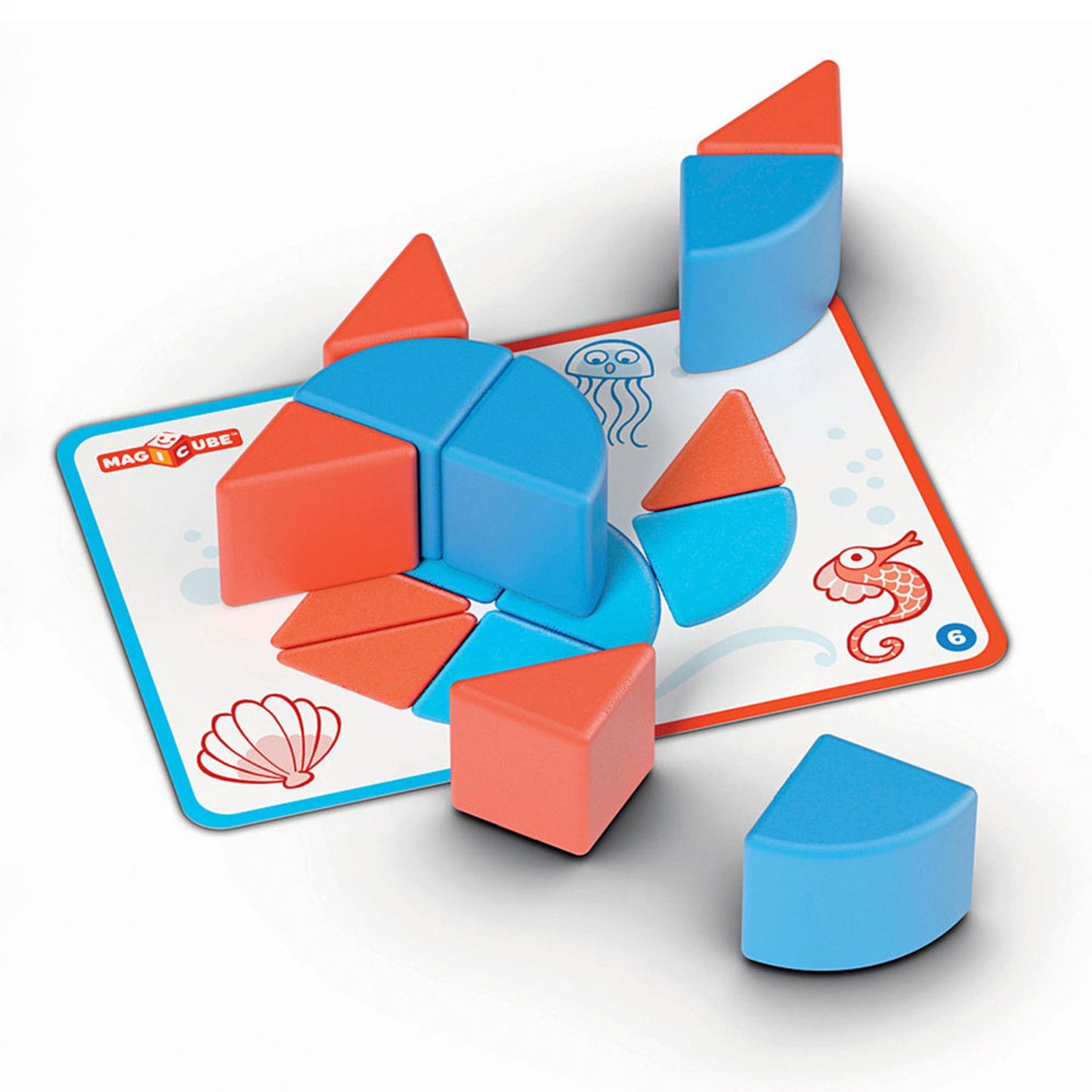 Geomag Magicube Blocks & Cards (16 pieces)