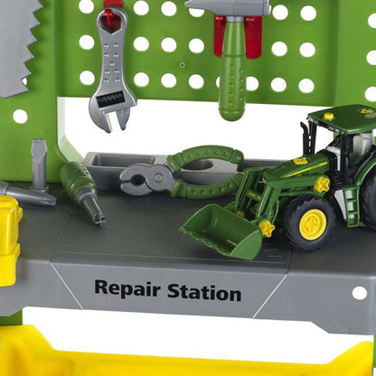John Deere Repair Station with Take a Part Tractor