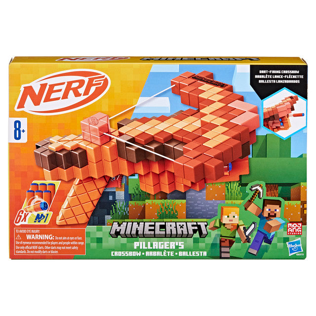 Nerf Minecraft Pillager's Crossbow Dart Blaster