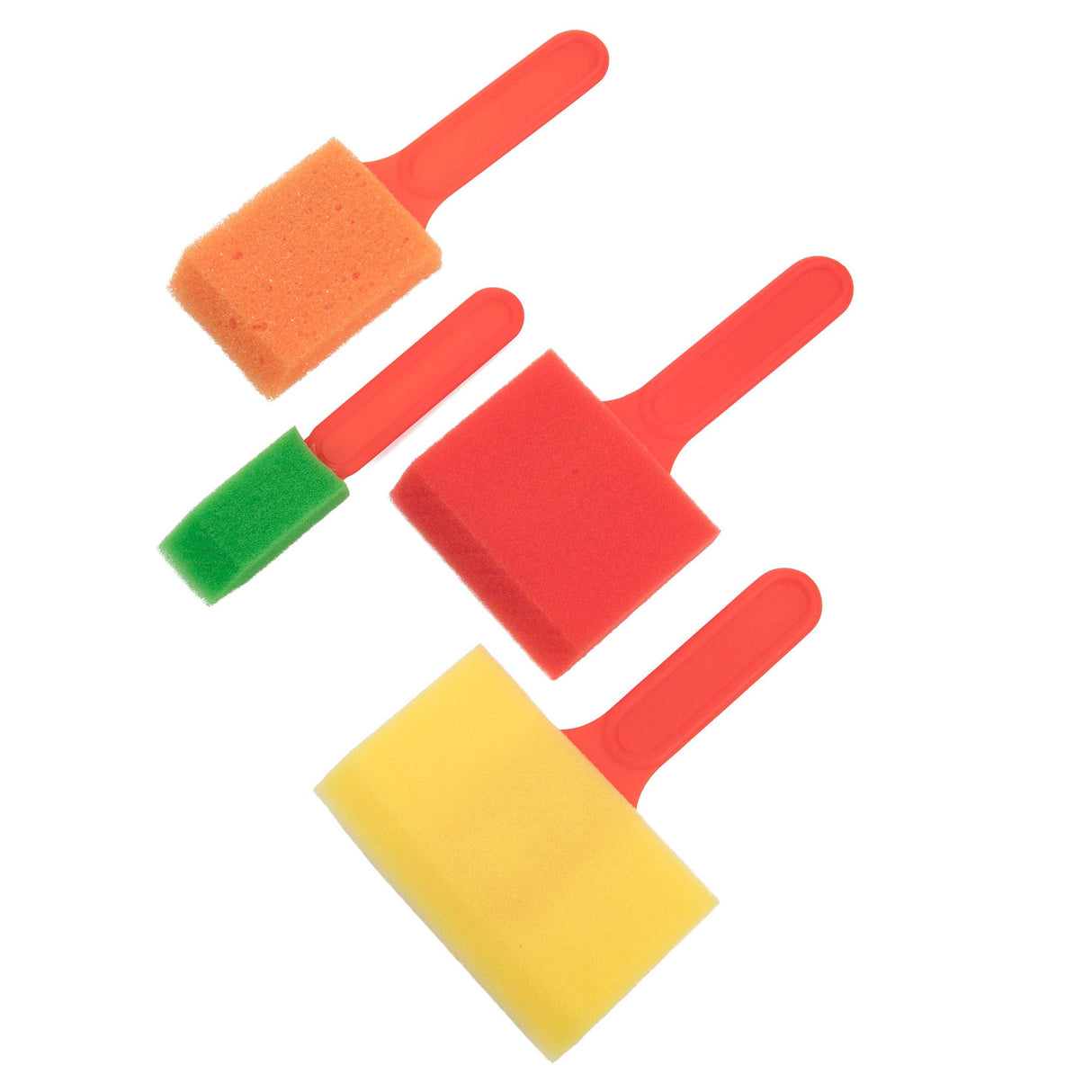 Tim & Tess Coloured Foam Brushes (4 Piece)