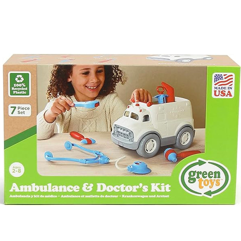 Green Toys Ambulance & Doctor's Kit 7PC SET