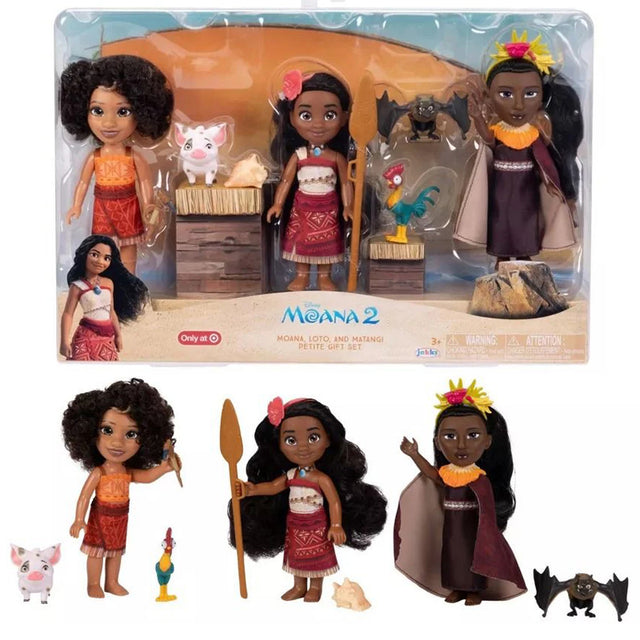 Moana 2 Moana Matangi & Loto 15cm Doll Petite Gift Set