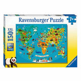 Ravensburger Animal World Map Puzzle - Ravensburger (150 pieces)