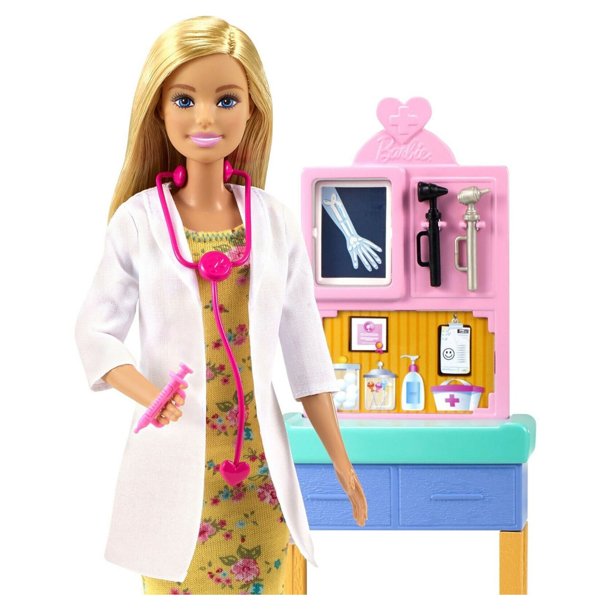 Barbie Career Pediatrician Playset Blonde Doll Ages 3+
