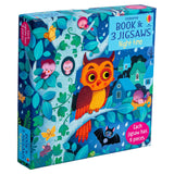 Usborne Book & 3 Jigsaw Puzzles Night time