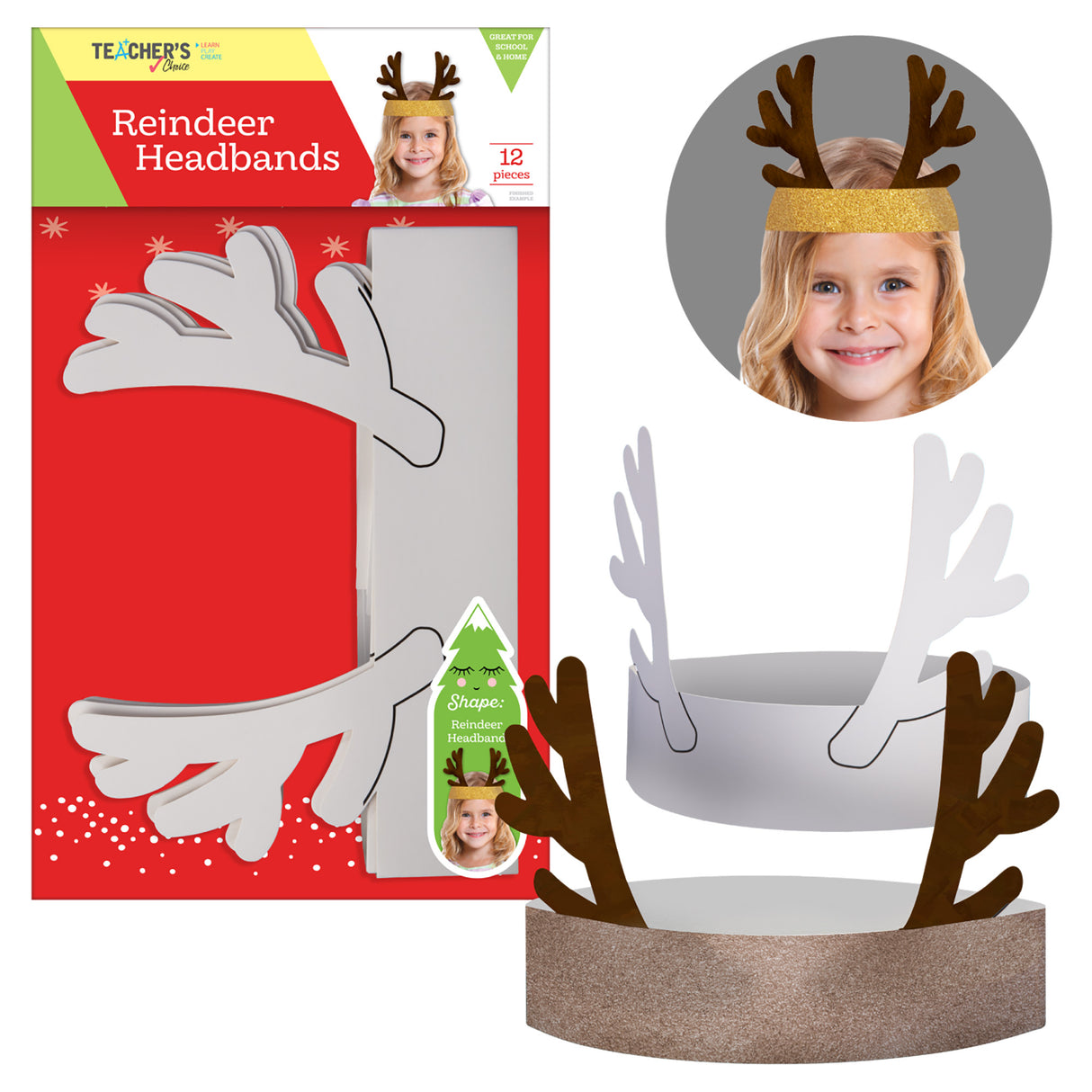 Teacher's Choice Reindeer Headband (12 Piece)