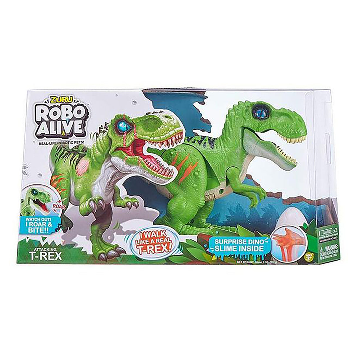 Robo Alive Robotic T-Rex with Slime Set, Green