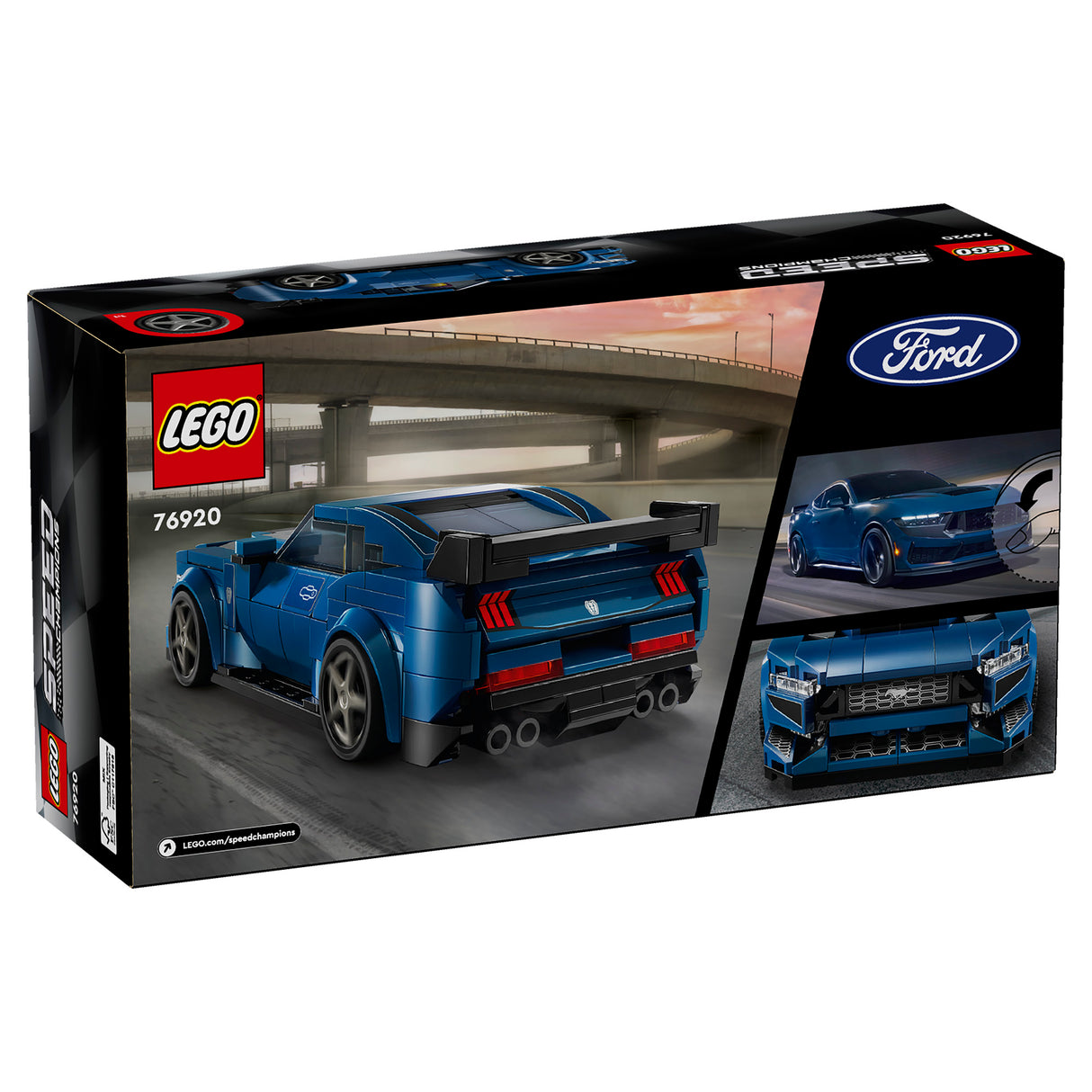 LEGO Speed Champions Ford Mustang Dark Horse Sports Car 76920, (344-Pieces)