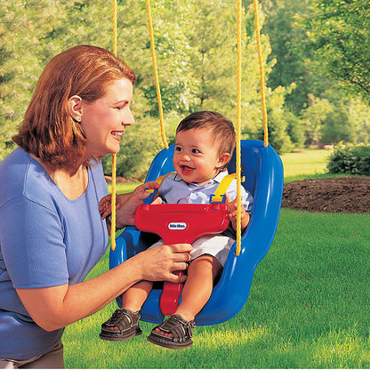 Little Tikes 2-in-1 Snug 'N Secure Swing, Blue