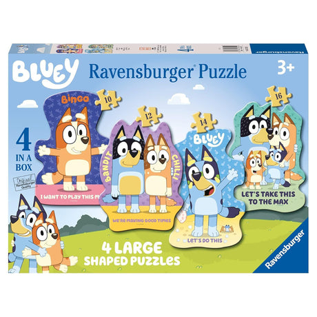 Ravensburger Bluey Lets Do This Shape Puzzle  10, 12,  14  & 16 pieces