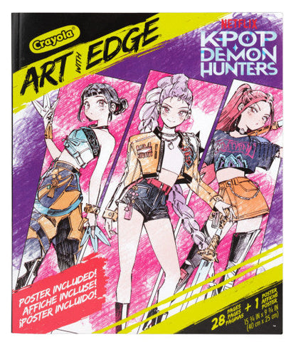 Crayola K-Pop Demon Hunters Art With Edge Coloring Book