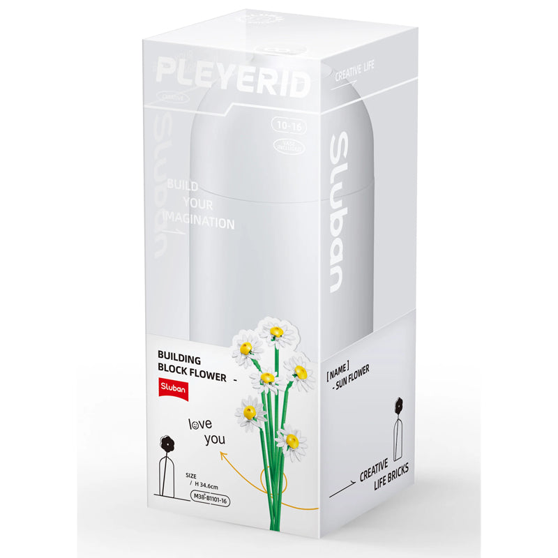 Sluban Daisy with diy vase 255 pcs