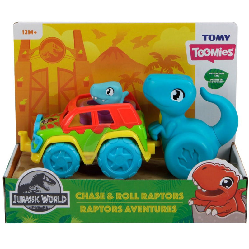 Tomy Toomies Jurassic World Roll & Go Raptors