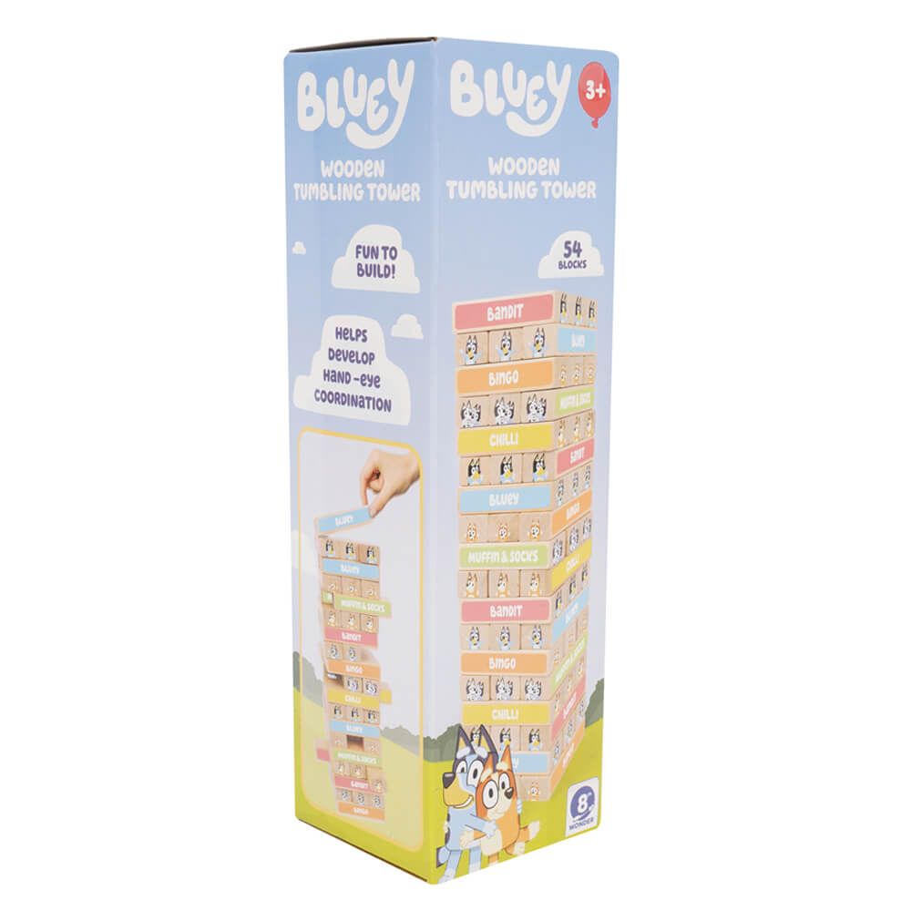 Bluey Wooden Tumbling Tower