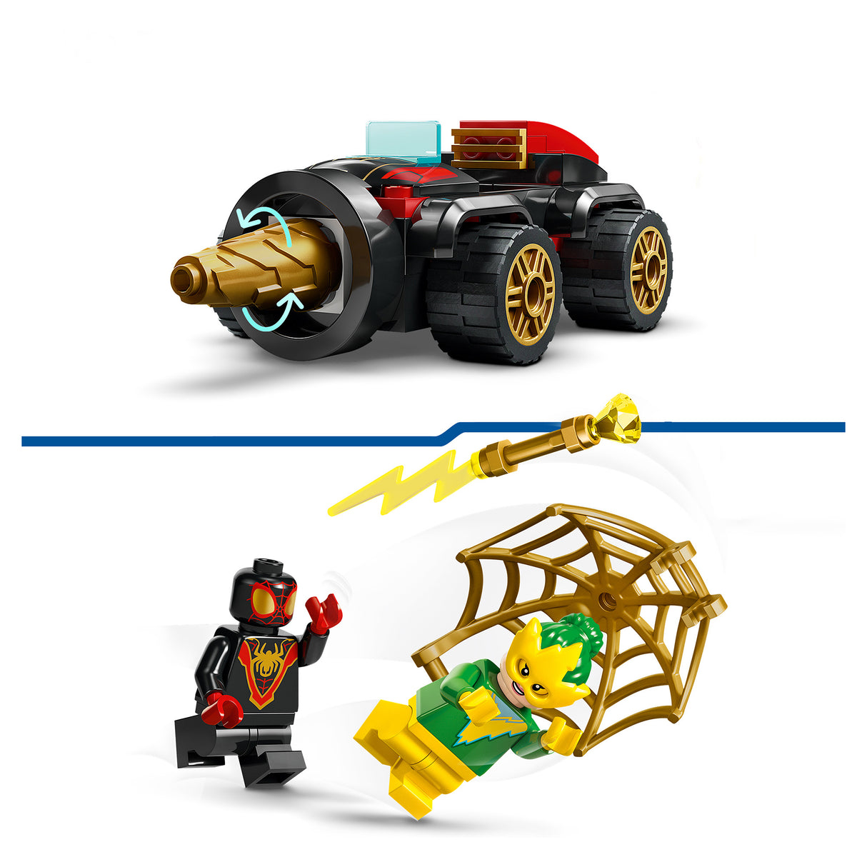 LEGO Marvel Drill Spinner Vehicle 10792, (58-Pieces)