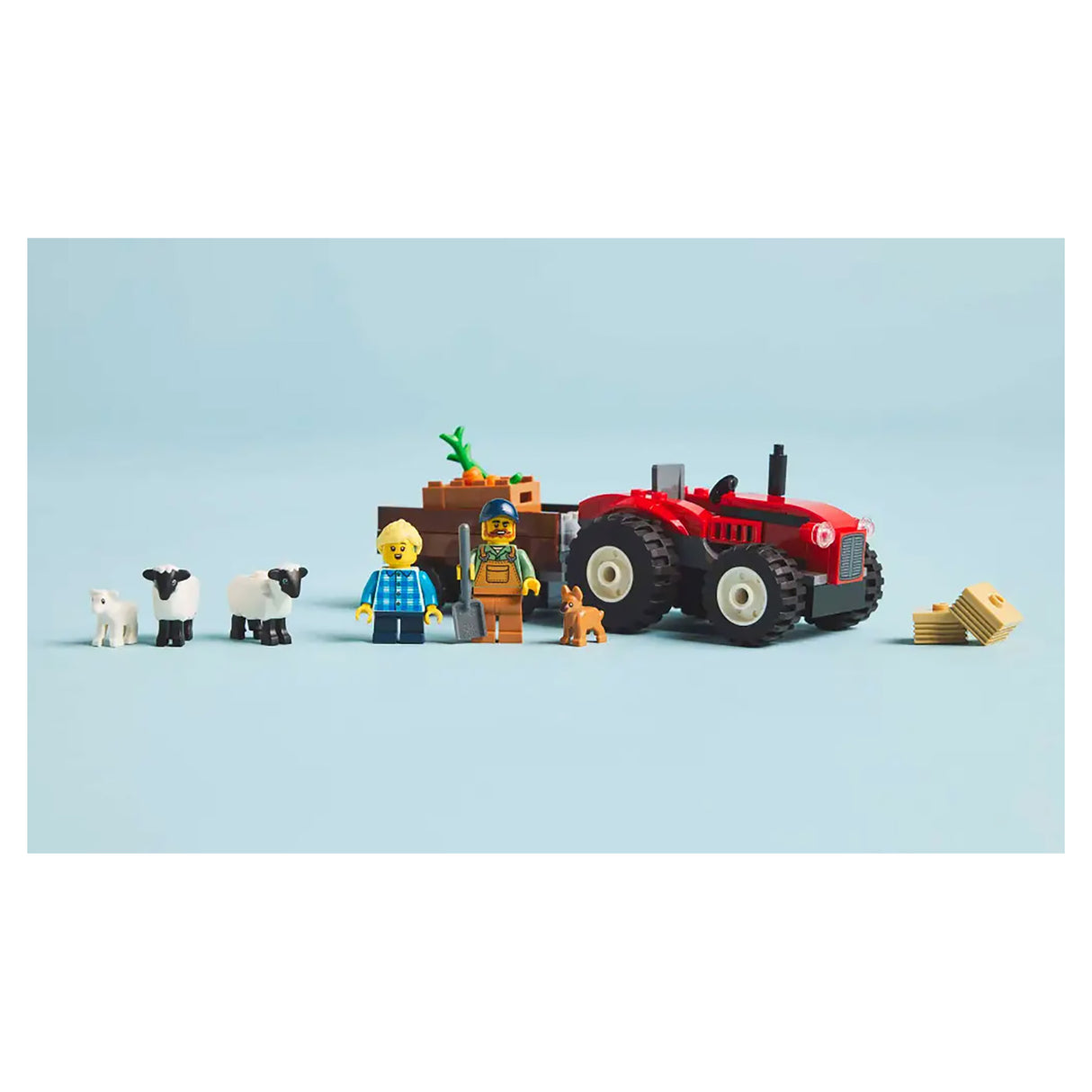 LEGO City Red Farm Tractor with Trailer 60461